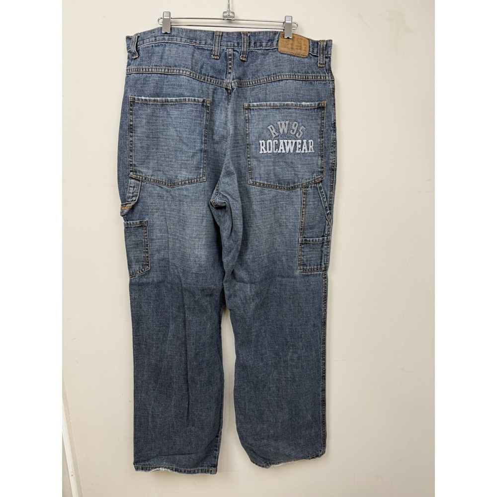 Vintage Y2K Rocawear Carpenter Baggy Jeans RW95 Streetwear 2000s Skater Men's 36